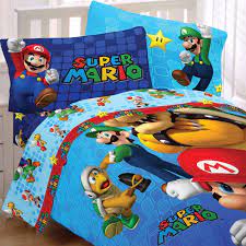 ← mario bedding for children and baby. Super Mario Brothers Bedding Set Nintendo Fresh Look Comforter Sheets Super Mario Mario Bedding Mario