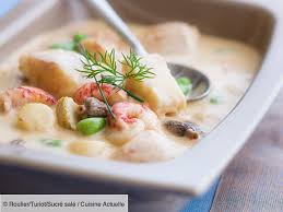 Blanquette Aux Poissons Et Fruits De Mer Recettes Recette Recette Blanquette Fruits De Mer Recettes De Cuisine