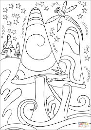 Children are constantly in for the fantasy world; Trippy Coloring Pictures Novocom Top