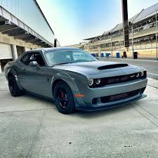 2018 Dodge Challenger Srt Demon In Destroyer Grey Dodge Challenger Hellcat Hellcat Challenger Dodge Muscle Cars