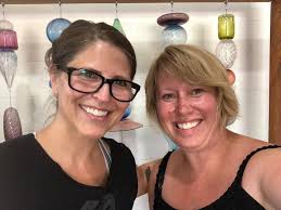 Had an amazing time in Revelstoke working with Leah Allison at Big Eddy  Glassworks! I can't wait to make more off mandrel pieces!!!! Two girls from  E.D. Feehan if you can believe