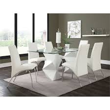 With your kitchen or dining room table for a bit of traditional design elegance. Coaster Ophelia Faux Leather Dining Side Chair In White And Chrome 121572