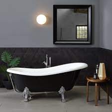 Tempo rimasto 13h 13m rimasti. Vasca Da Bagno Nera In Stile Retro Con Piedini Cleopatra 167cm