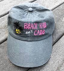 Beach Baseball Cap Beach Hair Don T Care Mom Birthday Crafts Aunt Gifts Birthday Gifts For Sister