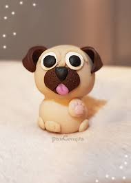 Pug Puppy Polymer Clay Charm Mini Figurine Collectible Etsy Kids Clay Polymer Clay Charms Clay Charms
