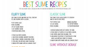Printable Slime Recipes Pdf Slime Recipe Basic Slime Recipe Cool Slime Recipes
