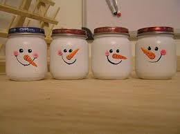 Baby Food Jar Snowmen Baby Food Jar Crafts Baby Jar Crafts Baby Food Jars Diy