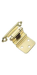 Hidden hinges attach only to the inside of the cabinet door and the frame so that the doors appear to float on the face of the cabinet frame. 24 Pair 48 Pack Homdiy 1 2 Inch Overlay Cabinet Door Hinges Kitchen Cabinet Hinges Brushed Nickel Self Closing Cabinet Hardware For Bathroom Demountable Cabinet Hinges Amazon Com