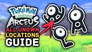 Pokemon Legends Arceus - All UNOWN Locations Guide - YouTube