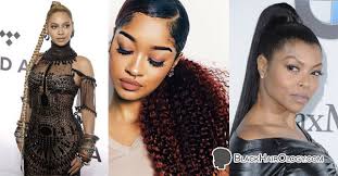 Easy natural slick back curly drawstring ponytail tutorial on type 4 hair. Slick Back Ponytail With Weave Videos Photos Tutorials Blackhairology