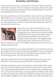 Grade 5 Reading Lesson 17 Myths And Legends Romulus And Remus 1 Romulus And Remus Romulus Reading Lessons