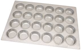Magna Industries 15338 22 Gauge Aluminized Steel Jumbo Muffin Pan 3 3 8 Diameter 4 X 6 Cups Layout Pack Of 6 Jumbo Muffin Pans Jumbo Muffins Muffin Pan