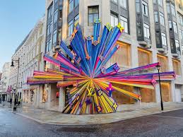Louis Vuitton Launch External Installation To Celebrate New Bond Street Store Retail Facade Installation Art Window Display Design
