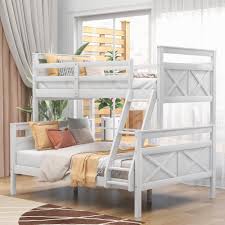 Perfect for single mattresses, kid twin beds, doubles, queens, and kings. Twin Over Full Bunk Bed With Ladder Safety Guardrail Overstock 31762329