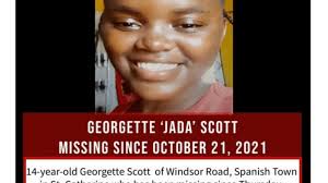 14-year-old Georgette Scott otherwise called, 'Jada' missing from Spanish  town