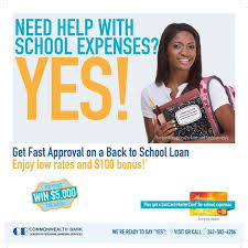 Need Help With Back To School Expenses Come To Commonwealth Bank Now And We Will Help You Bahamas Money Commonwealth Bank School Loans Commonwealth