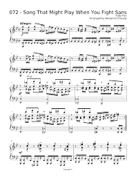 Undertale Song That Might Play When You Fight Sans Mp3 Download Undertale 072 Song That Might Play When You Fight Sans For Solo Piano Sheet Music For Piano Solo Musescore Com