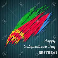 On august 15, 1947, india secured independence from colonial rule after two hundred years of oppression and suppression under the britishers. Eritrea Independence Day Patriotic Design Expressive Brush Stroke In National Flag Colors On Dark Striped Background Happy Independence Day Eritrea Vector Greeting Card Royalty Free Cliparts Vectors And Stock Illustration Image 84368144