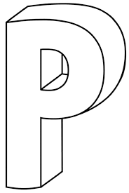 In cursive writing, words are connected p letter is same as letter h. Printable 3d Bubble Letter P Freebie Finding Mom