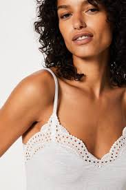 Short en modal détails dentelle JOSEPHINE GRIS CLAIR