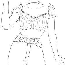 No paid content, all for free! Fashion Top Coloring Page Free Printable Coloring Pages For Kids