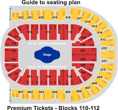London O2 Arena Guide To Seating Plan