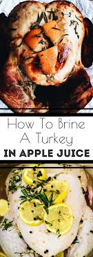 Pour marinade over turkey and refrigerate several hours. How To Brine A Turkey In Apple Juice First Thyme Mom