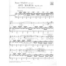 Tu sei benedetta fra le donne e benedetto è il frutto del tuo seno, gesù. Schubert Franz Ave Maria Op 52 N 6 D 839
