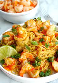 Spicy Thai Shrimp Pasta Is Filled With Flavors The Entire Family Will Love Pasta Recipes Easy Pasta Recipes Food Network Recipes