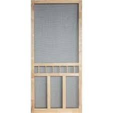 36 In X 80 In Wood Classic Screen Door Screen Door Diy Screen Door Screen Door Hardware