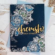 Bobbi Hart Design On Instagram I M On The Honeybeestamps Blog Today With This Winter Wedding Card I Made Fo In 2020 Winter Wedding Card Wedding Cards Winter Wedding