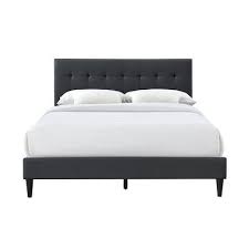 Check spelling or type a new query. Furnishings Direct Westwood Charcoal Gray Upholstered Queen Platform Bed With Tufted Rectangle Headboard Yahoo Shopping