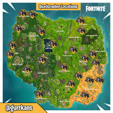 Was in party royale to look at some of the new skins in action and a dude comes racing in on a quad crasher, except the seat was empty and he was floating behind it as if he were seated. Quadcrasher Locations 9gag