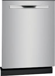 The frigidaire fghb2868tf scores really well in user reviews, averaging 4.5 out of 5 over multiple sites. Frigidaire Fgip2468uf 24 Inch Fully Integrated Dishwasher With 14 Place Settings 8 Cycles 49 Dba Silence Rating Dual Orbitclean Maxboost Dry Spacewise Rack Dishsense Aquasurge Nsf Certified Sanitize Quick Wash And Energy