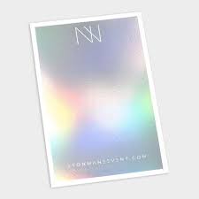 Custom Design Silver Holographic Foil For The Win Theimpressionstartsnow Myownblissandbone Wedding Invit Holographic Foil Foil Business Cards Holographic