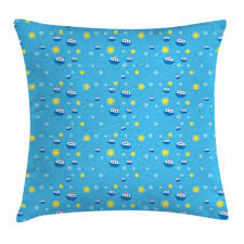 Check out our navy yellow pillow selection for the very best in unique or custom, handmade pieces from our decorative pillows shops. Yellow And Blue Throw Pillow Cushion Cover Childish Cartoon Marine Pattern Boats On The Ocean With Sun Decorative Square Accent Pillow Case 18 X 18 Inches Blue Navy Blue And Yellow By