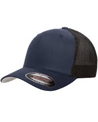 Navy Flexfit 6 Panel Trucker Hat Mens Trucker Hat Hats For Men Flexfit