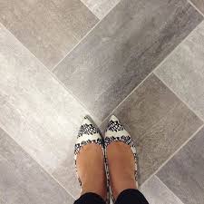 Luxury Vinyl Tile Is A Great Alternative To Ceramic Tile It Is Warmer And Quieter Under Foot It Has T Kitchen Floor Tile Kitchen Flooring Trendy Kitchen Tile