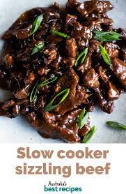 Slow Cooker Sizzling Mongolian Beef Recipe Crockpot Recipes Slow Cooker Recipes Slow Cooker Recipes