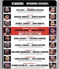 Links will appear around 30 mins prior to game start. Showtime Rolls Out Fight Schedule Ny Fights
