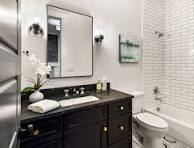 75 Bathroom with Black Countertops Ideas You'll Love ...