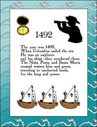 Did you know that columbus day goes by other names around the world? 1492 Columbus Single Poem Color Bw Blank And Journal Versions