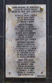 El himno nacional tiene una historia muy especial que hasta nuestra época es poco conocida, y que considero menester estar al corriente. Gloria Al Bravo Pueblo Wikipedia La Enciclopedia Libre