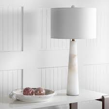 Safavieh Delilah Alabaster Solid Glam 30 In H Table Lamp White Walmart Com In 2020 White Table Lamp Table Lamp Cool Floor Lamps