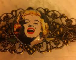 Mod Marilyn Vintage Bronze French Filigree Barrette