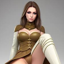 a beautiful woman, green eyes, highly detailed face, camel toe, knee high  boots, white background - Arthub.ai