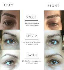 Stages Of Healing Feathered Brows Eyebrow Tattoo1 Feather Brows Feather Touch Eyebrows Beautiful Eyebrows