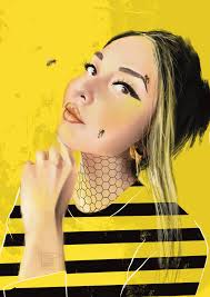 Bees and digital artwork by Troy Sal