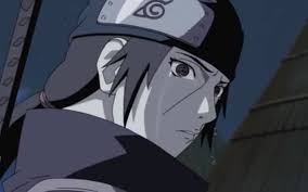 Itachi Tears When Leaving His Broken Little Brother Behind Itachi Coloriage Manga Uchiwa
