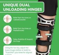 Orthomen Double OA Knee Brace Booster Instability of Ligament Injury &  Protect Knee Joint after Knee Surgery Medial & Lateral Support (M/Left)